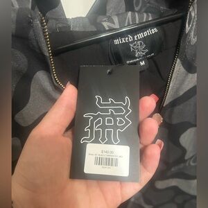 Mixed Emotion Black and Gray Jacket